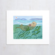 Sea Otter & Kelp Print