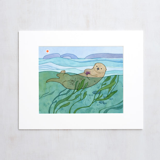 Sea Otter & Kelp Print