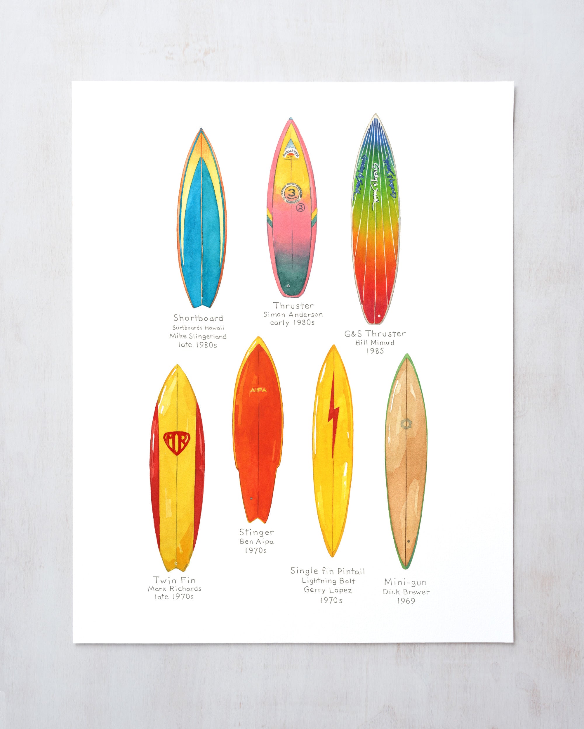 Surfboards Print Set