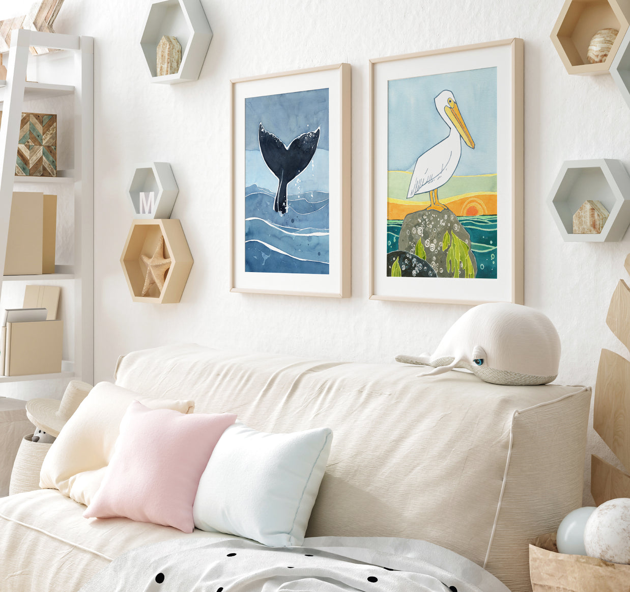 Whale Tail Ocean Print