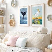 Whale Tail Ocean Print