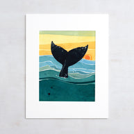Whale Tail Sunset Print