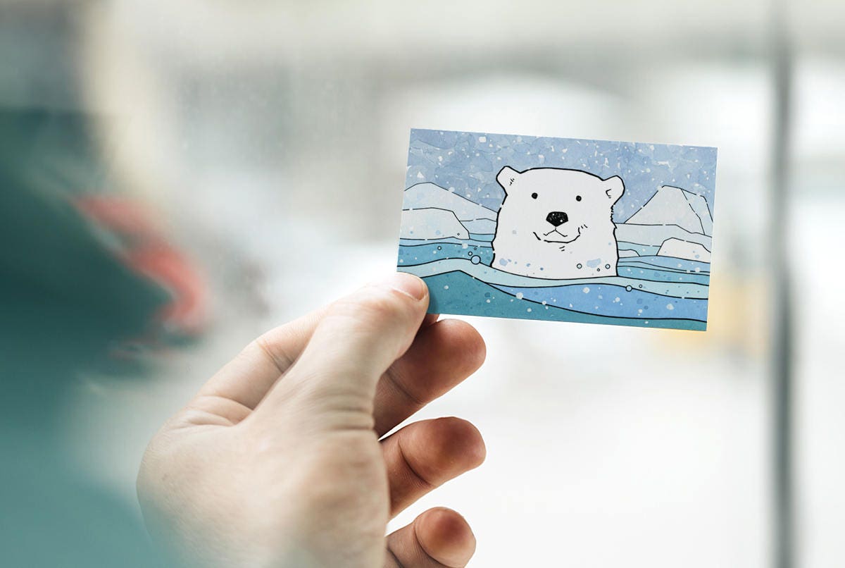 Mini Christmas Gift Tags, Cute Holiday Animal Gift Cards