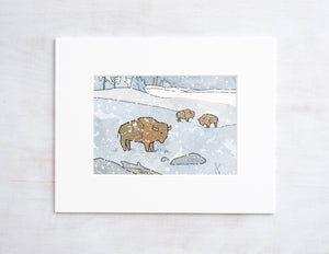 Choose Six 5x7" Prints, Animal Illustration Art Set