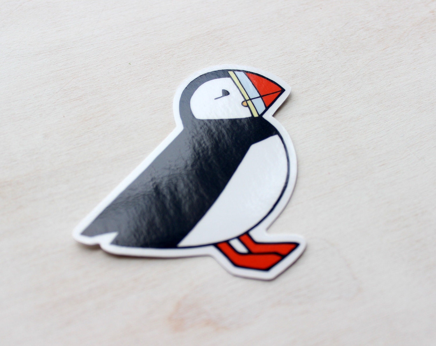 Puffin Sticker, Cute Bird Vinyl Sticker