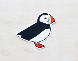 Puffin Sticker, Cute Bird Vinyl Sticker