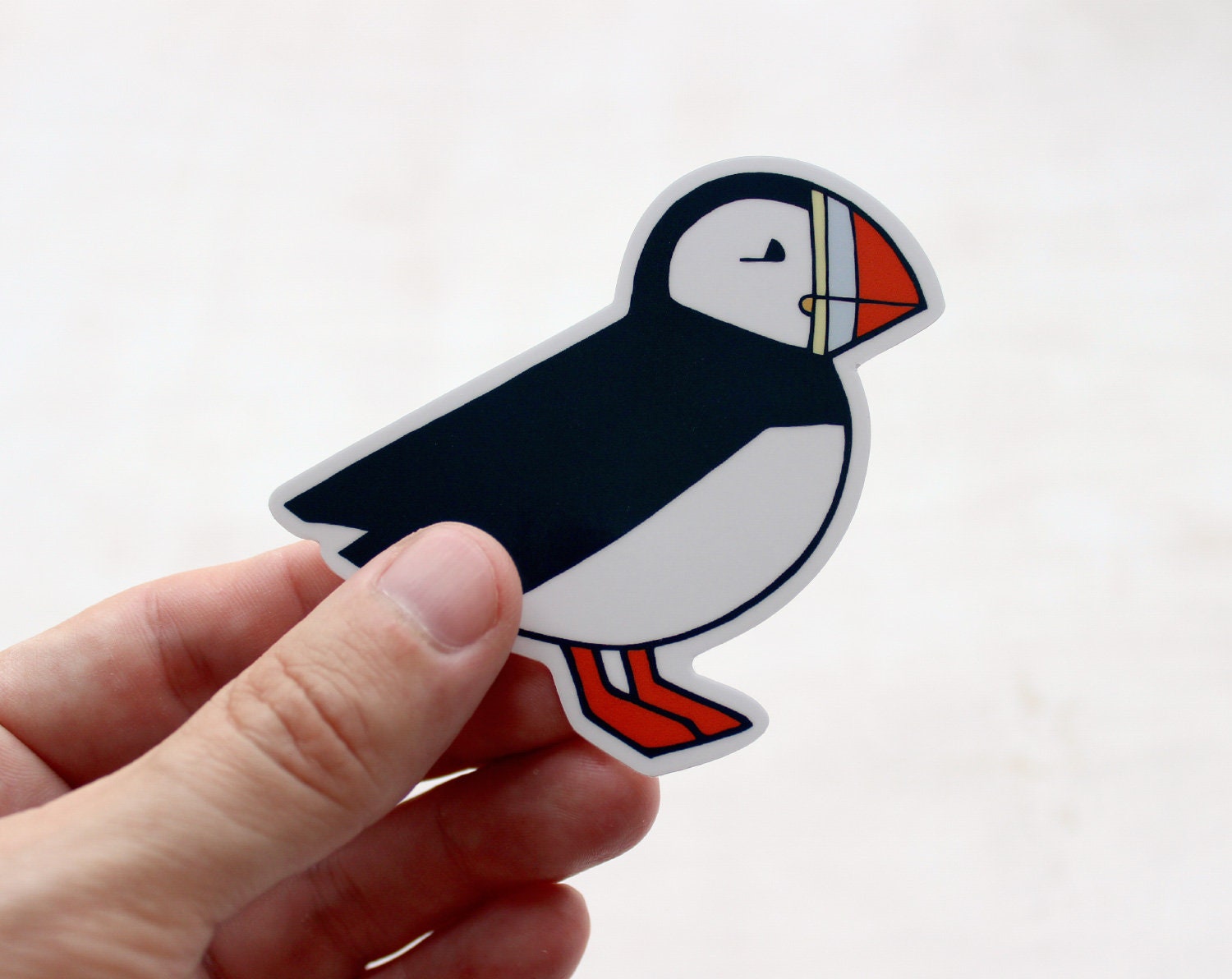 Puffin Sticker, Cute Bird Vinyl Sticker