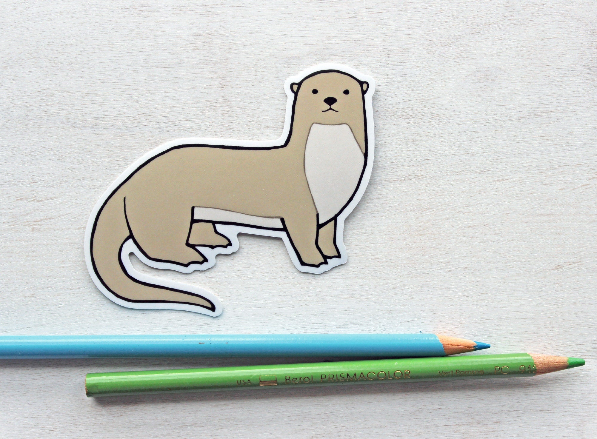 Polar Bear Sticker, Vinyl Animal Art Sticker, Water Bottle Decal -  studiotuesday