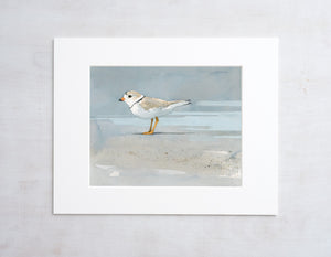 Piping Plover Beach Art Print, Coastal Decor Seashore Wall Art