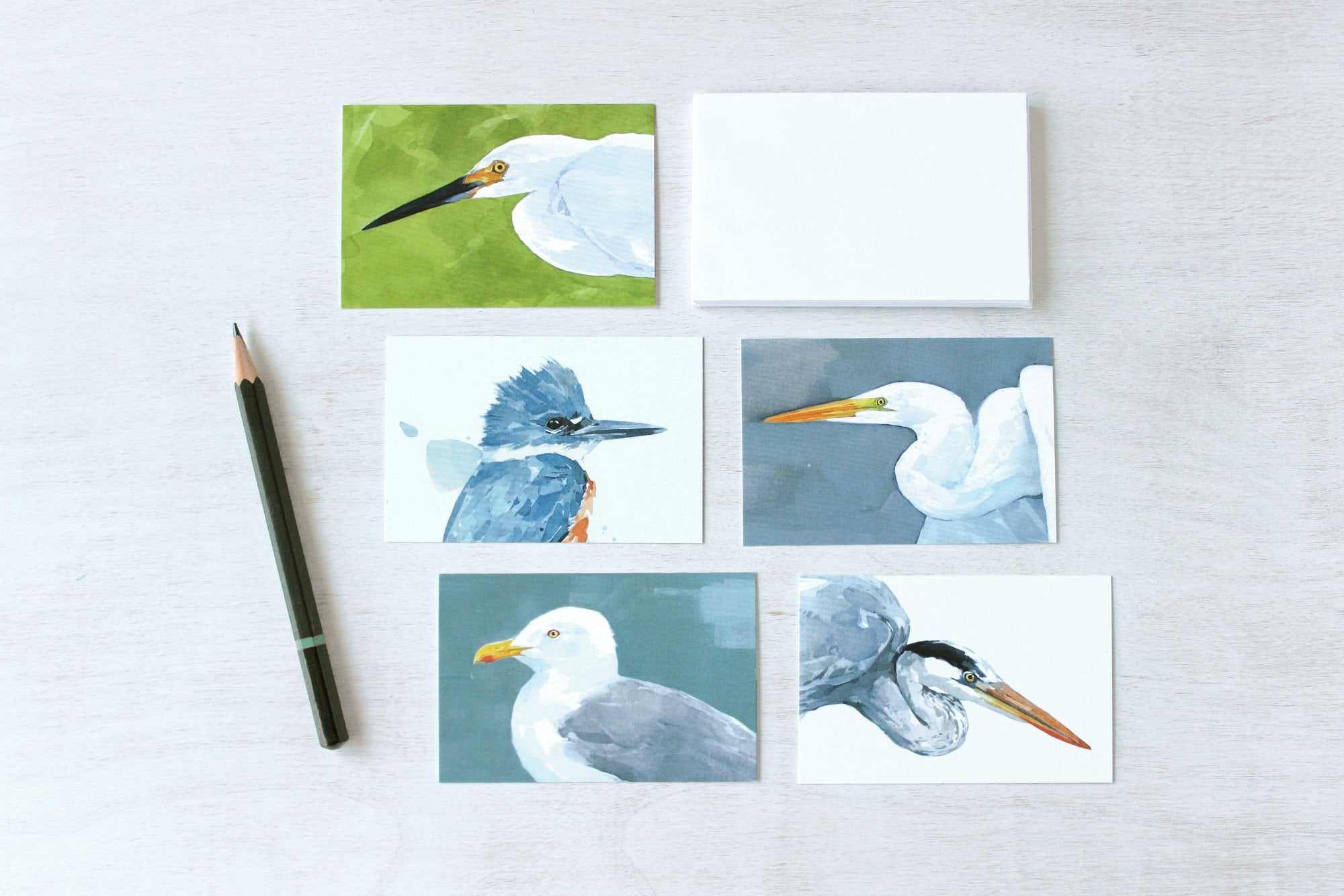 Shorebirds II Mini Gift Note Cards