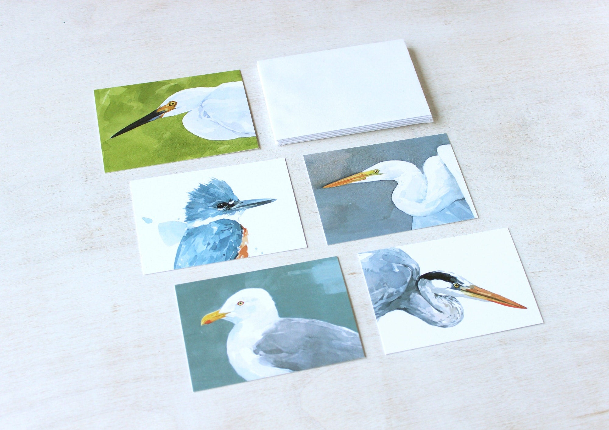 Shorebirds II Mini Gift Note Cards