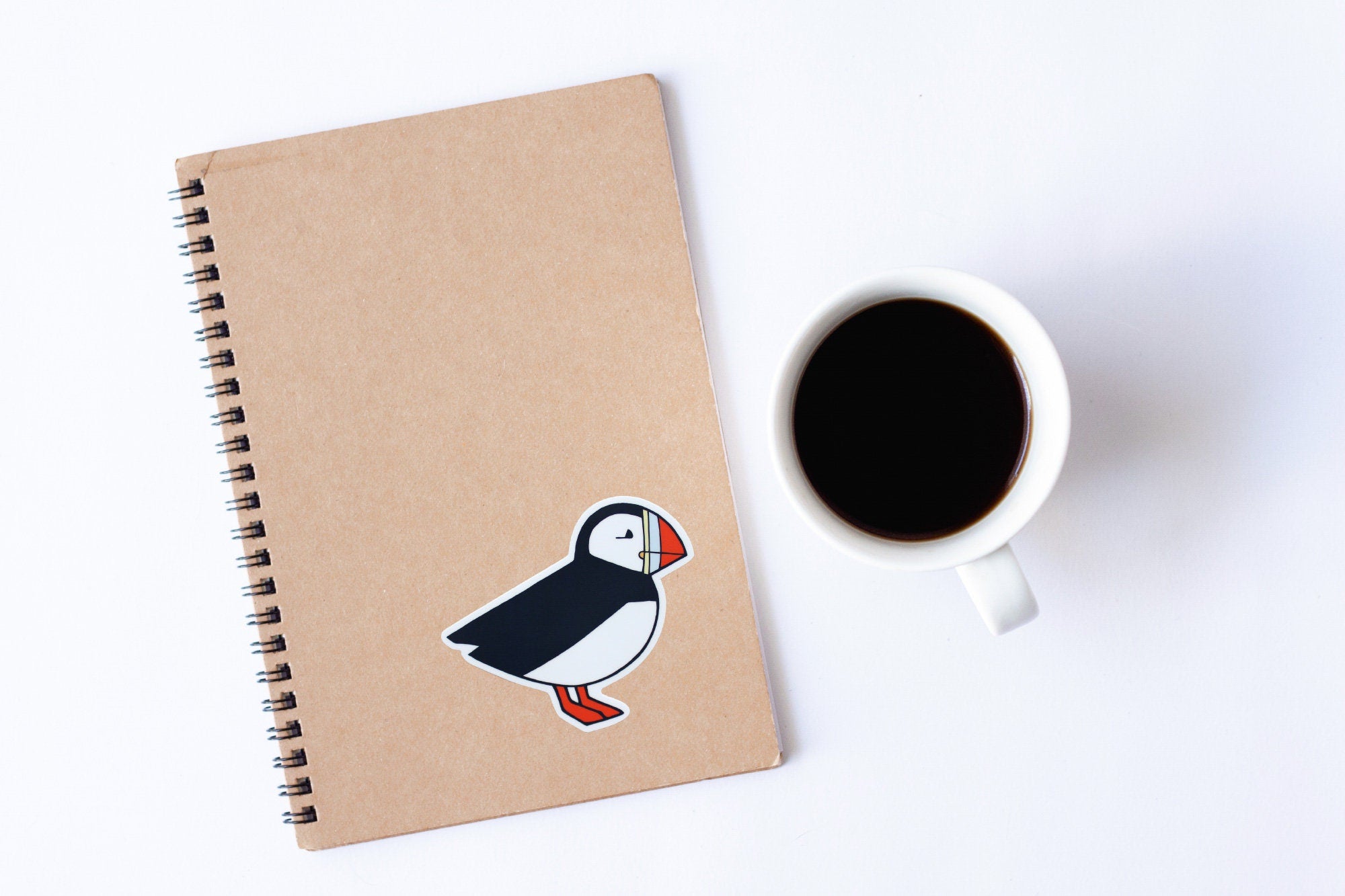 Puffin Sticker, Cute Bird Vinyl Sticker