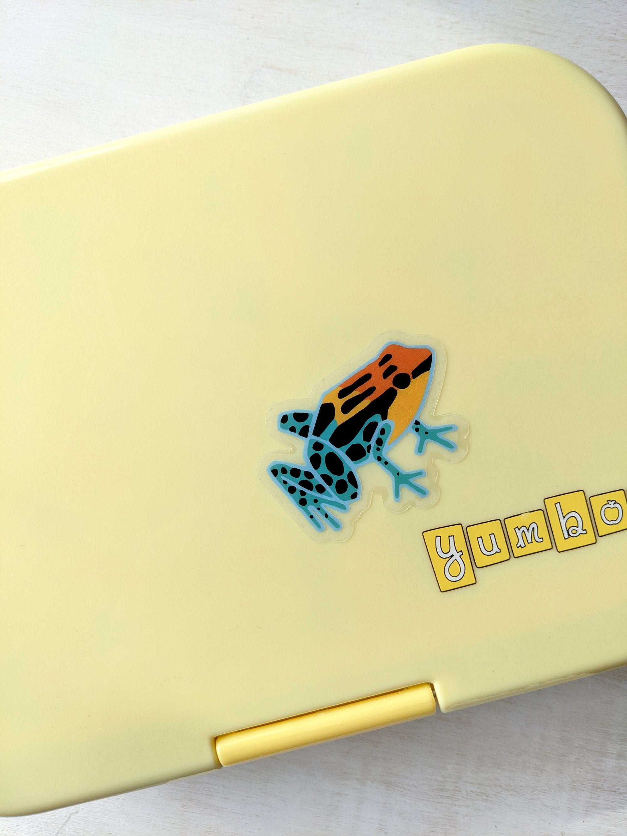 Poison Frog Sticker, Clear Vinyl Colorful Animal Sticker