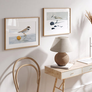 Sandpiper Watercolor Print, Coastal Wall Art, Shorebird Beach Decor