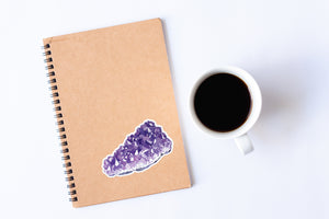Amethyst Sticker, Purple Crystal Gem Sticker