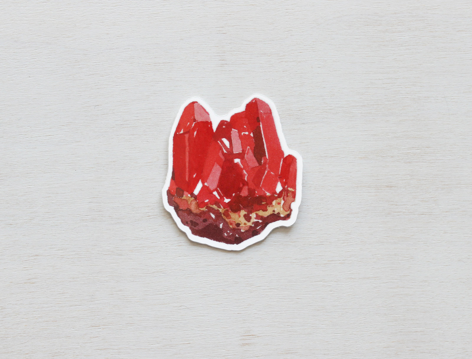Red Crystal Sticker, Ruby Gem Sticker