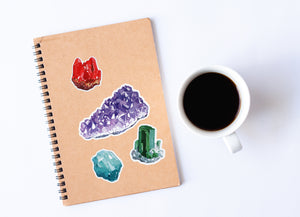Aquamarine Crystal Sticker