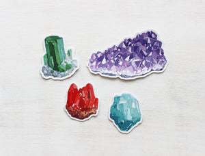 Amethyst Sticker, Purple Crystal Gem Sticker